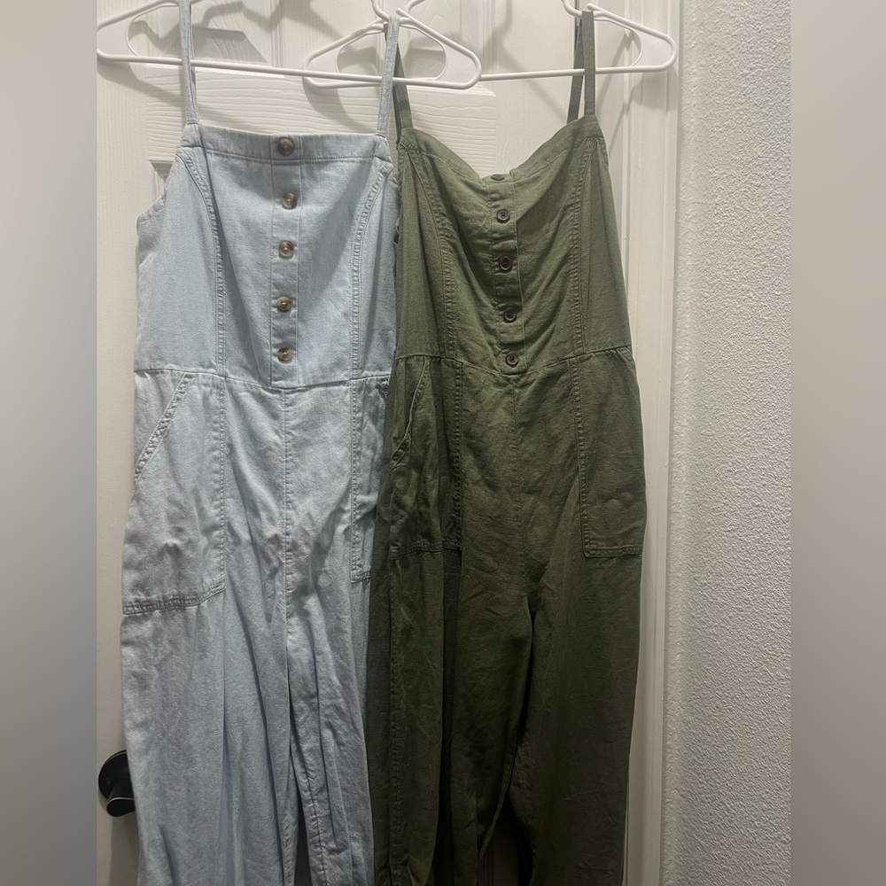 Two jumpsuits